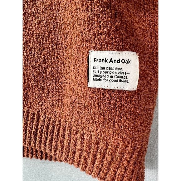 Frank and Oak Sweater Women's Size S Rust Orange - Picture 3 of 6
